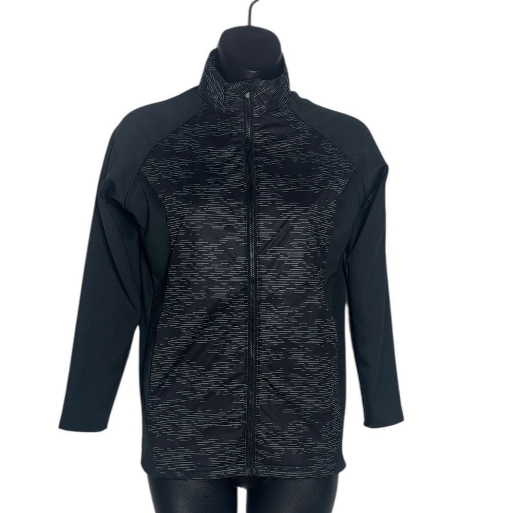 Peter millar kids medium 9/10 merge‎ elite hybrid jacket black grey performance